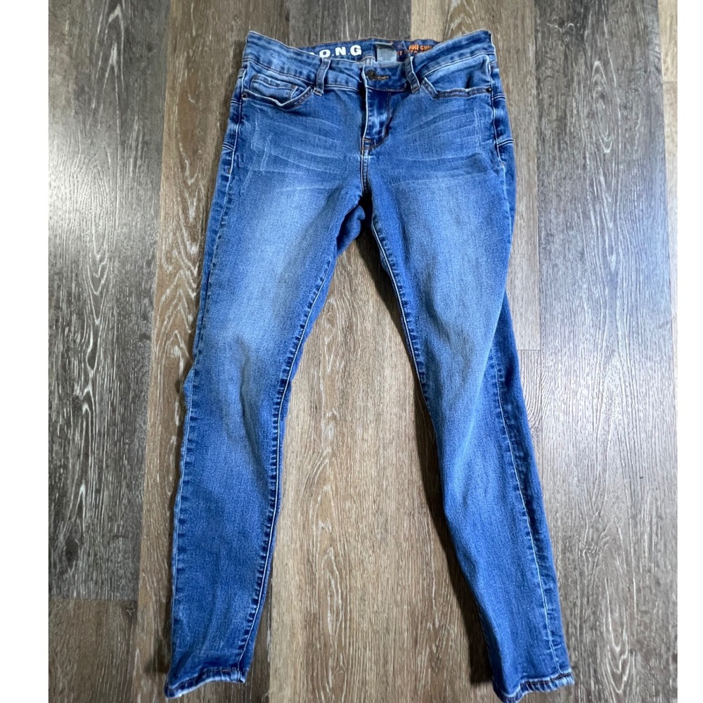 S.O.N.G. Curvy Diva Ankle Jeans Womens 7/28 Blue Medium Wash Skinny Denim